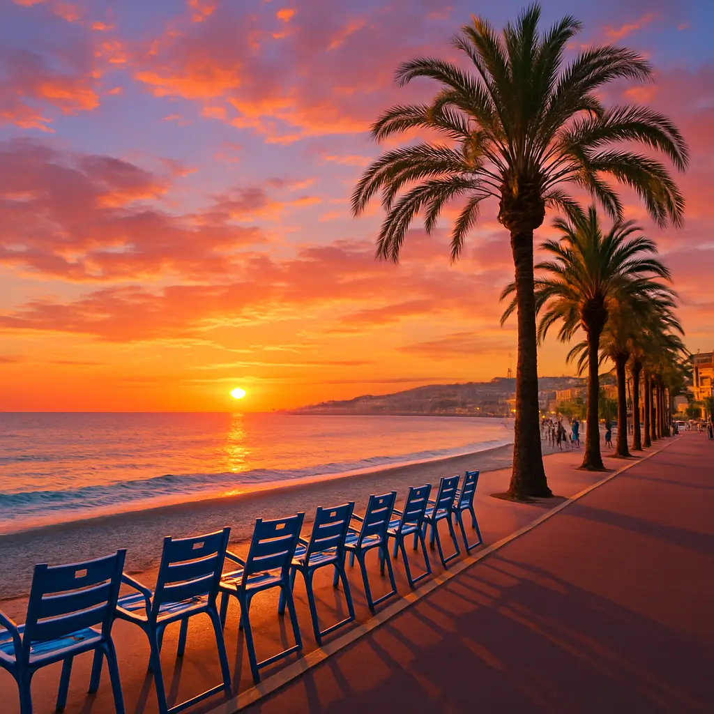 Promenade des Anglais in France