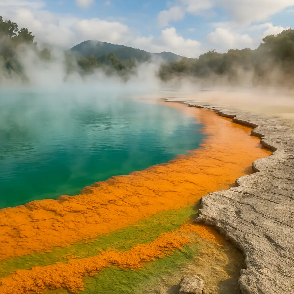 Wai-O-Tapu Geothermal Wonderland in New Zealand