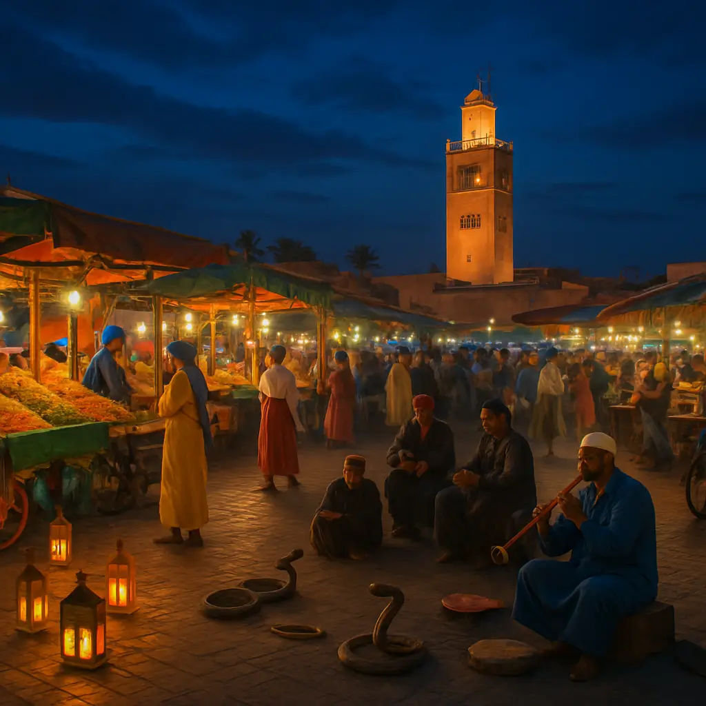 Jemaa el-Fnaa in Morocco